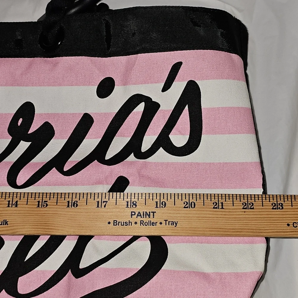 Victoria's Secret Pink, White Striped Tote New - Picture 13 of 14